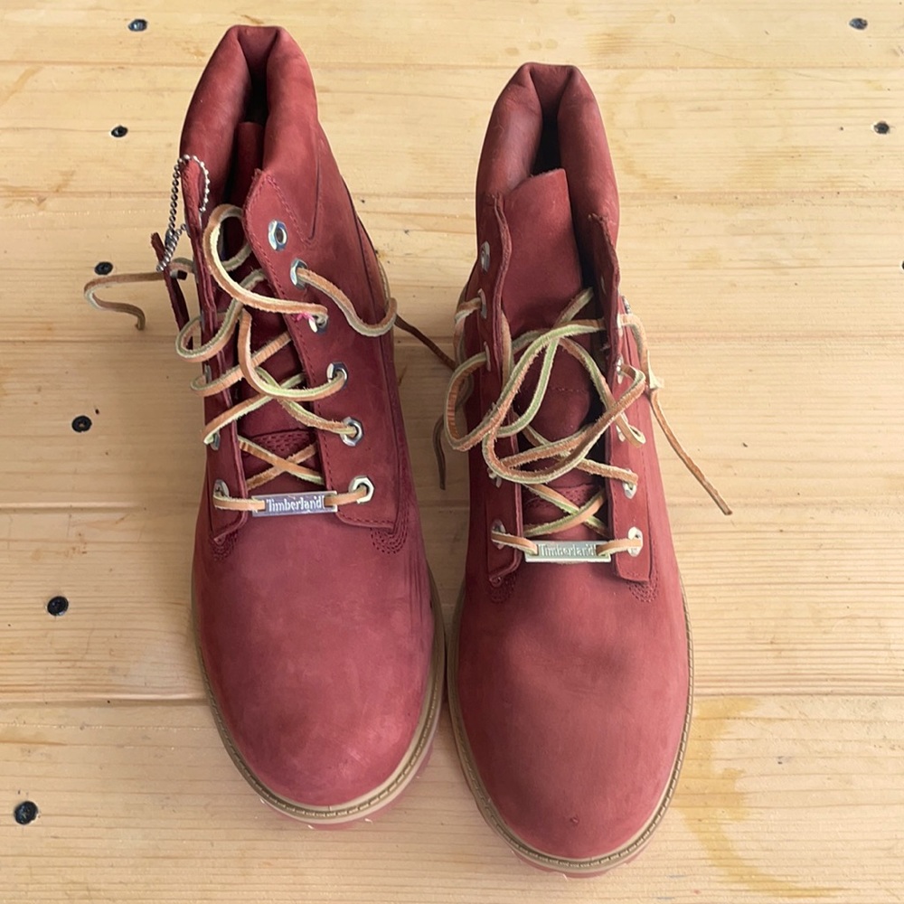 Burgundy Timberland Boots